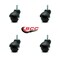 Service Caster 2 Inch Flat Black Hooded 3/8 Inch Threaded Stem Ball Casters SCC, 4PK SCC-TS01S20-POS-FB-38-4 - alternate 2